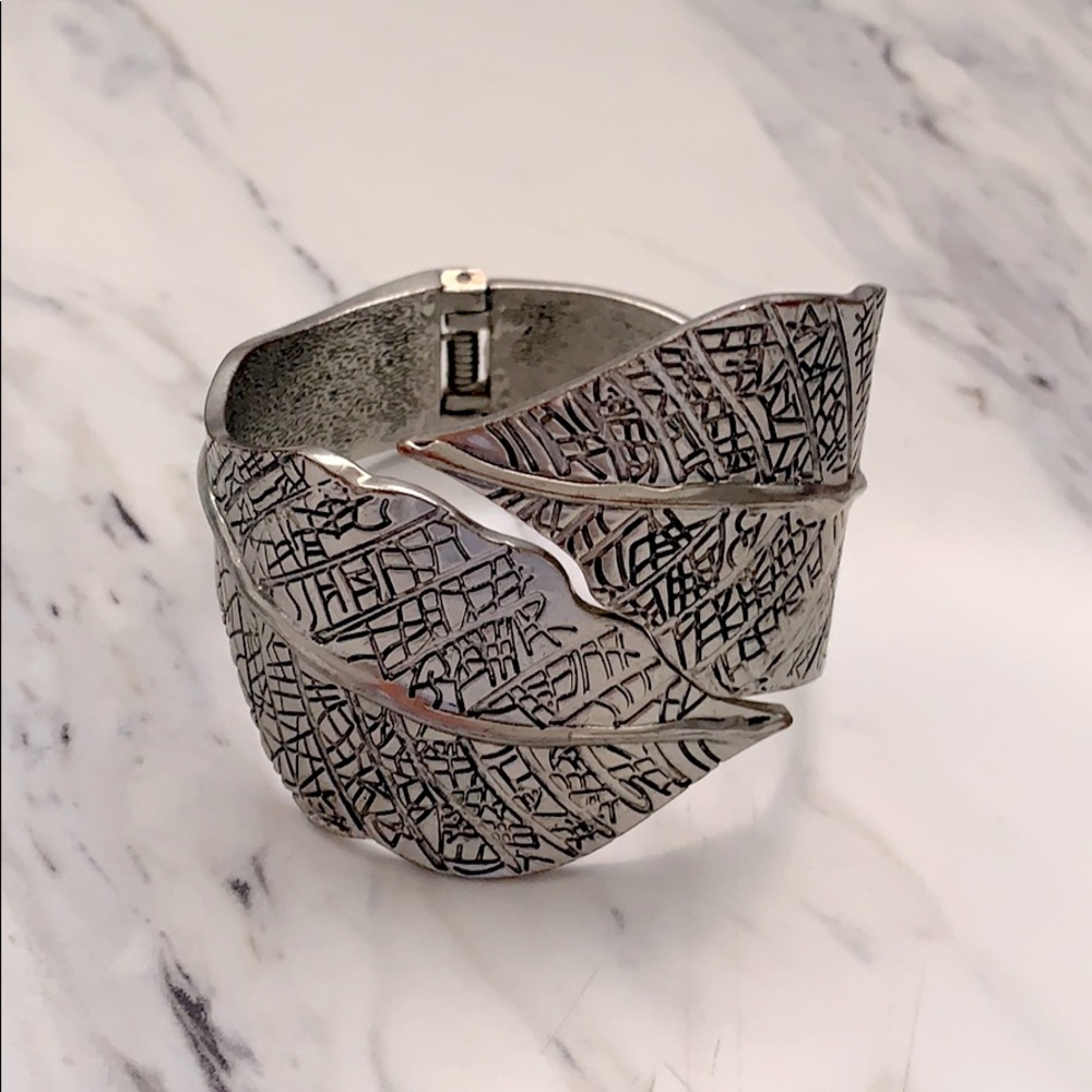 Silver cuff bracelet